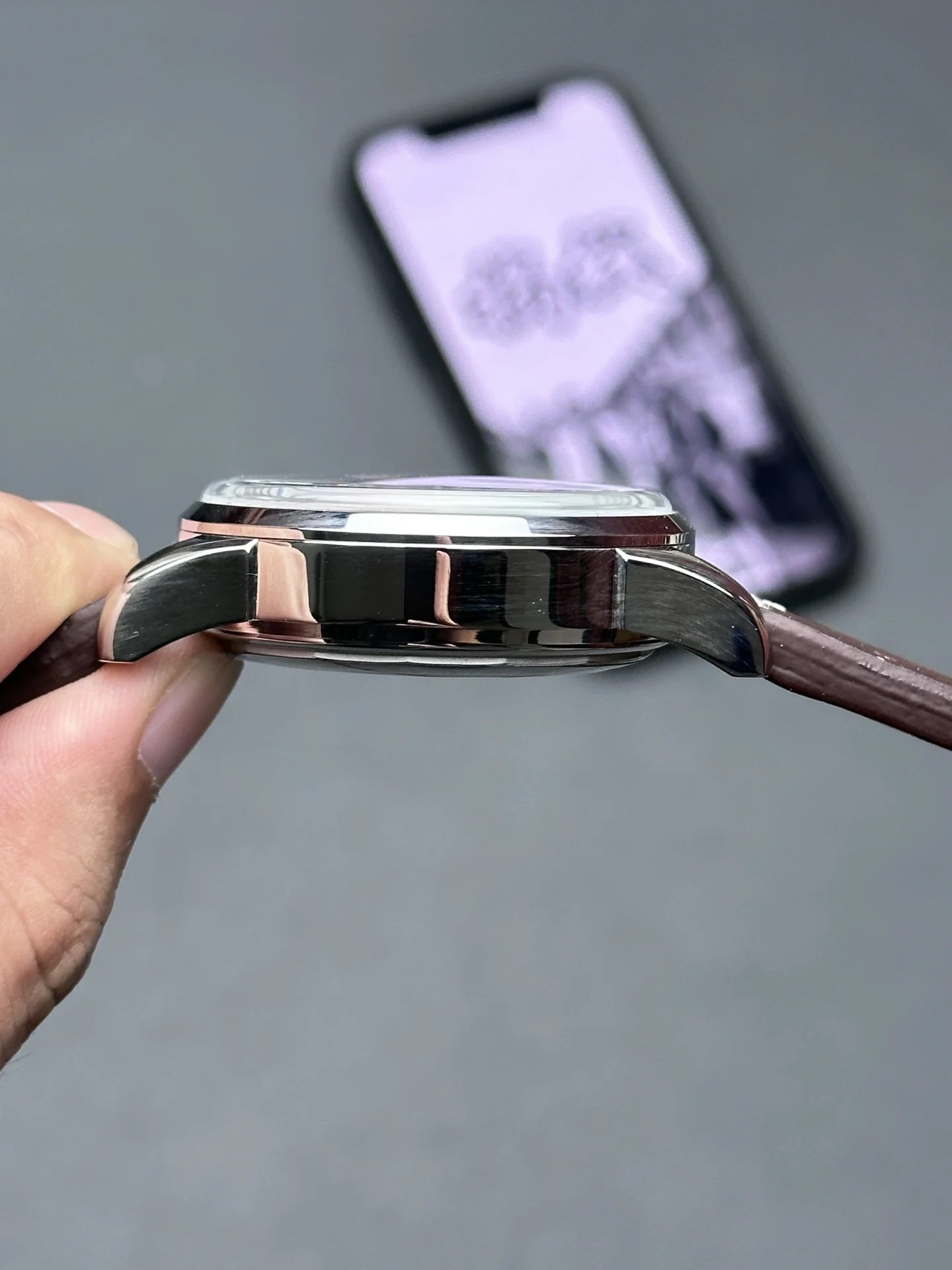 Breitling Chronograph Watch — photographed off the sweep