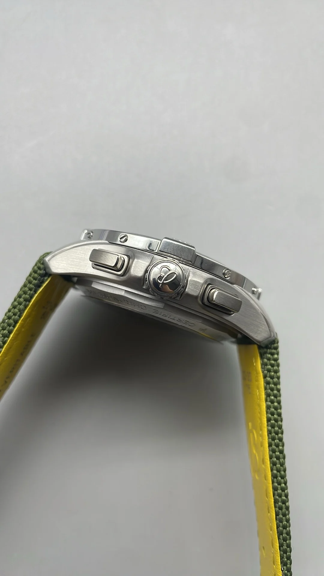 Breitling Green Dial — photographed off the sweep