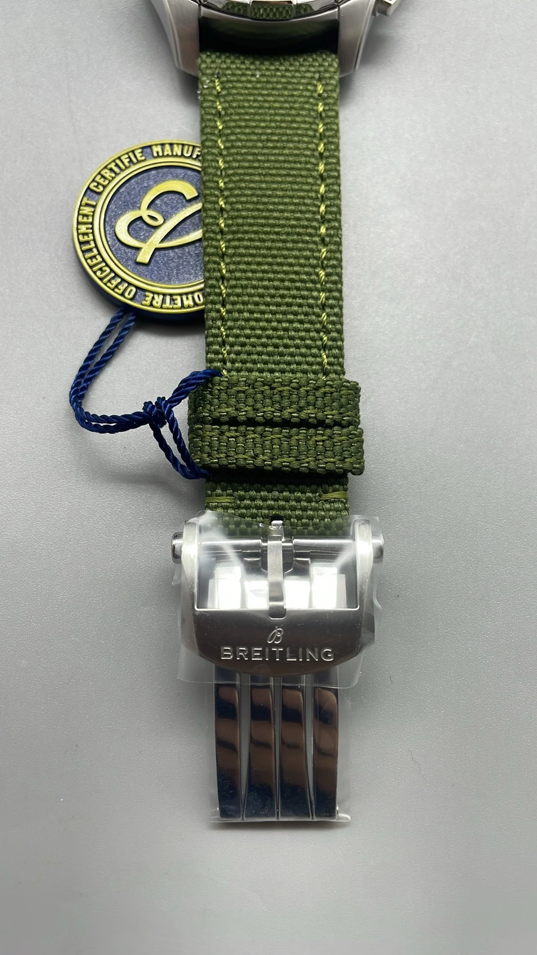 Breitling Green Dial — photographed off the sweep