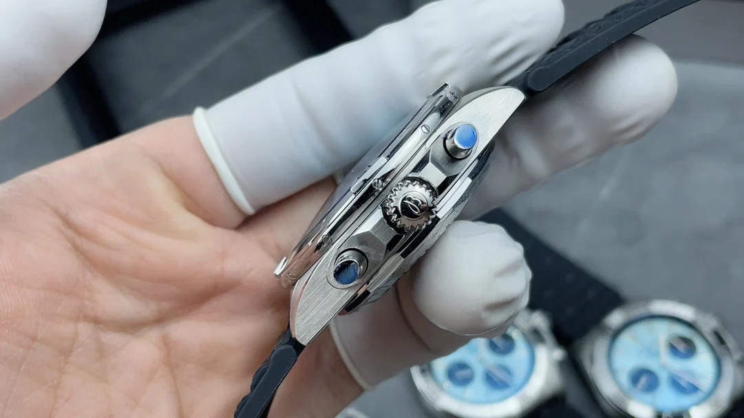 Breitling Ice Blue Blue Dial — photographed off the sweep