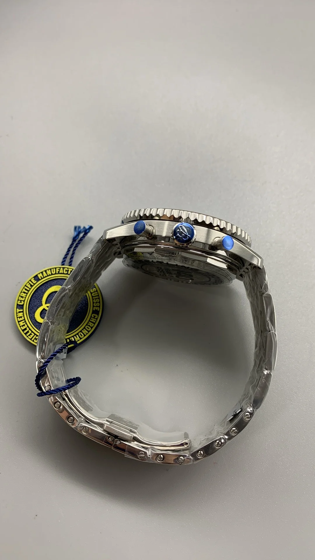 Breitling Ice Blue Blue Dial β photographed off the sweep