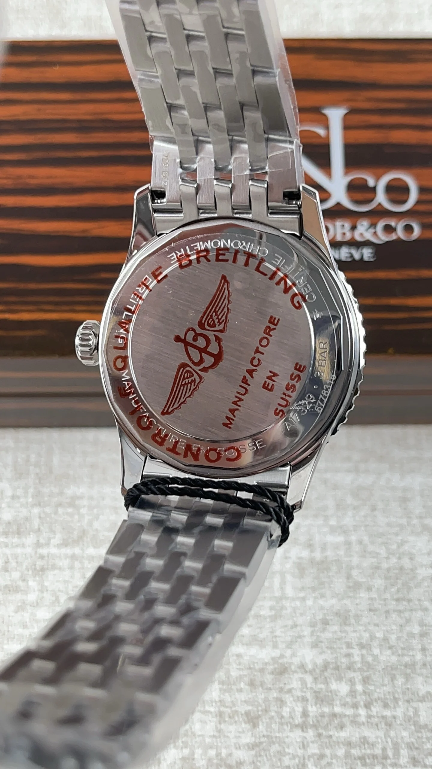 Breitling Navitimer — photographed off the sweep