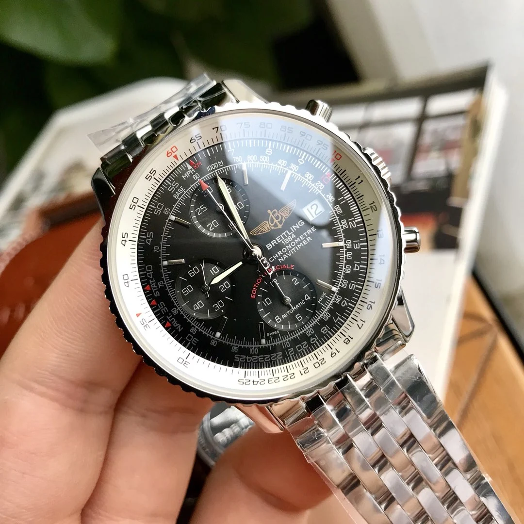 Breitling Navitimer 42mm — photographed off the sweep