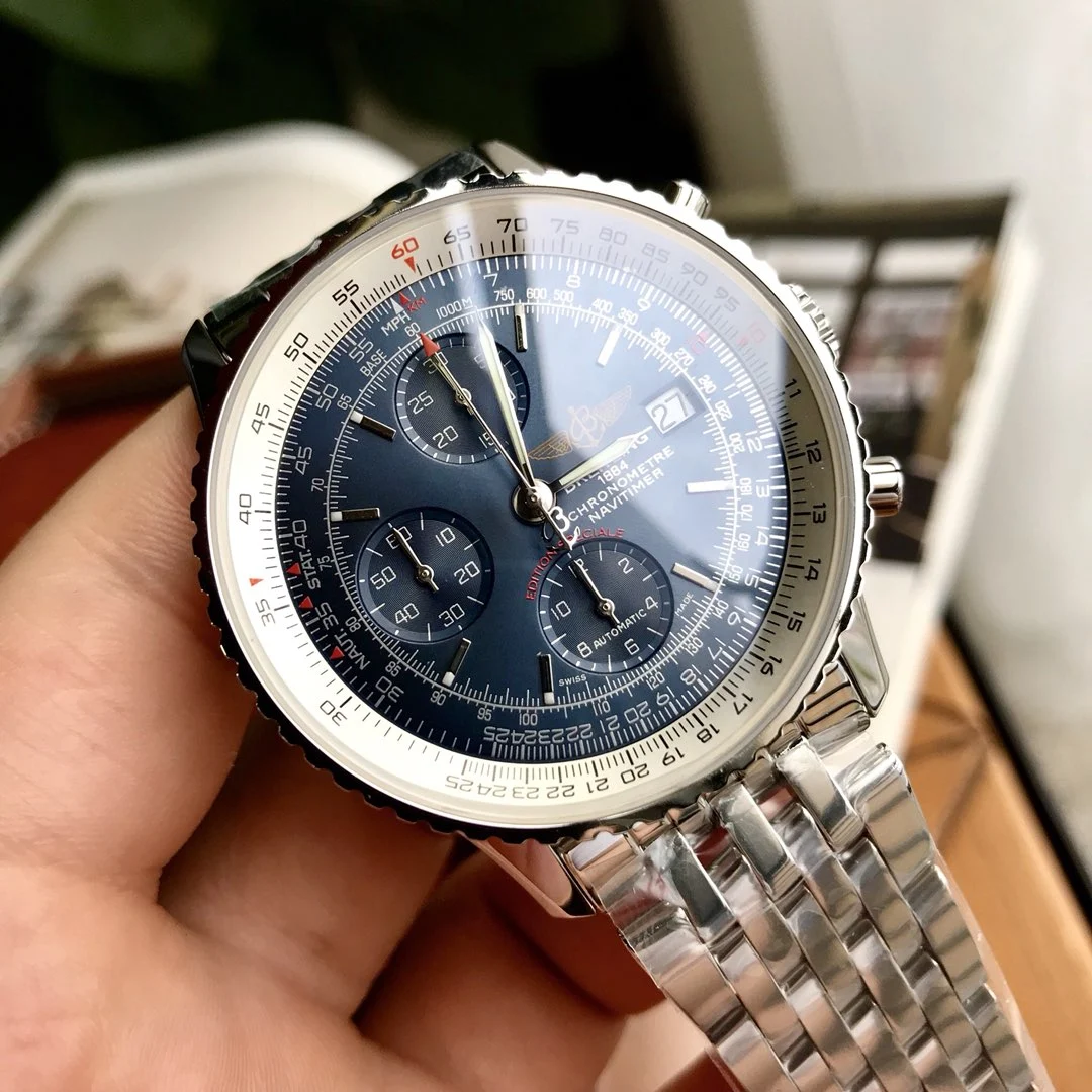 Breitling Navitimer 42mm — photographed off the sweep