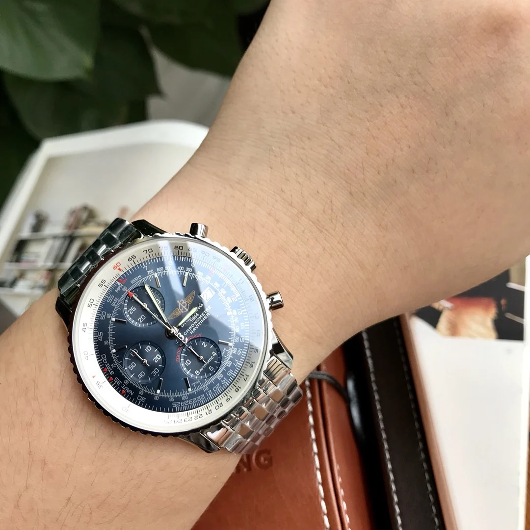 Breitling Navitimer 42mm — photographed off the sweep