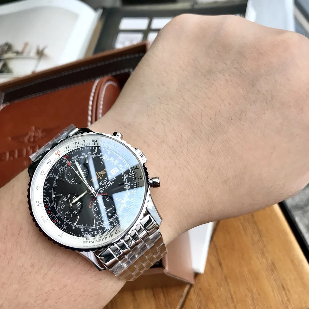 Breitling Navitimer 42mm — photographed off the sweep