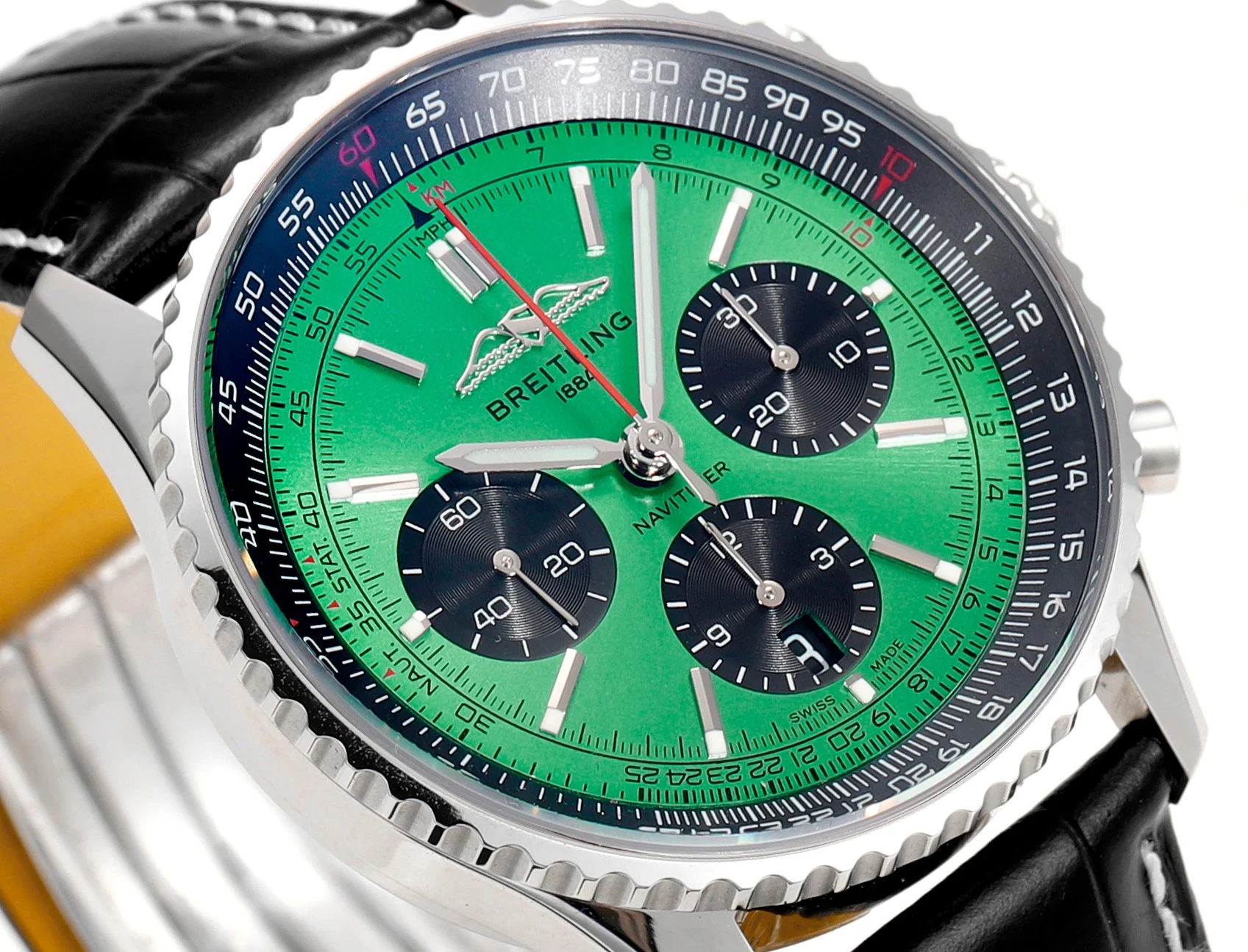 Breitling Navitimer 43mm — photographed off the sweep