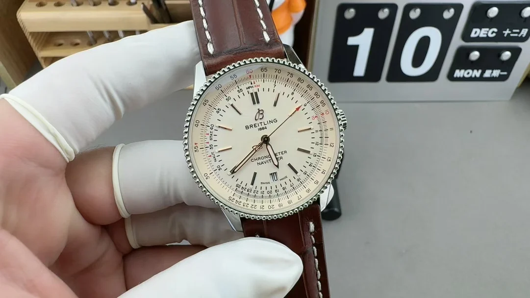 Breitling Navitimer — photographed off the sweep