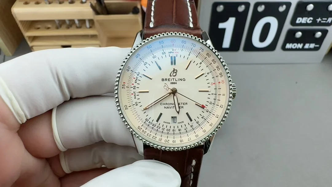 Breitling Navitimer — photographed off the sweep