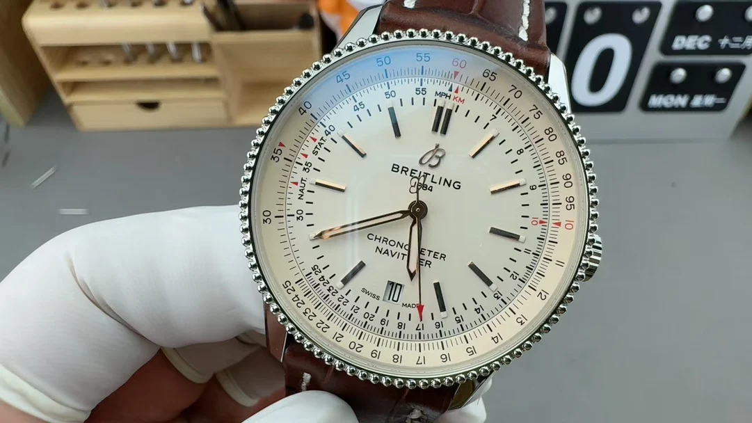 Breitling Navitimer — photographed off the sweep