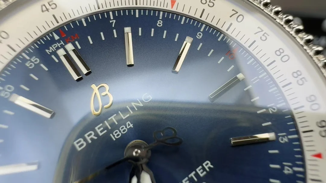 Breitling Navitimer — photographed off the sweep