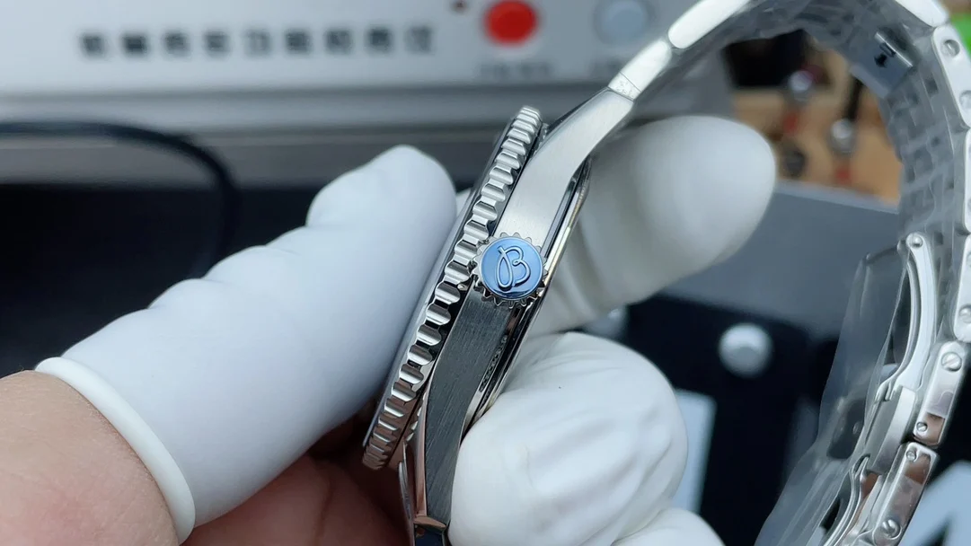 Breitling Navitimer Blue Dial — photographed off the sweep