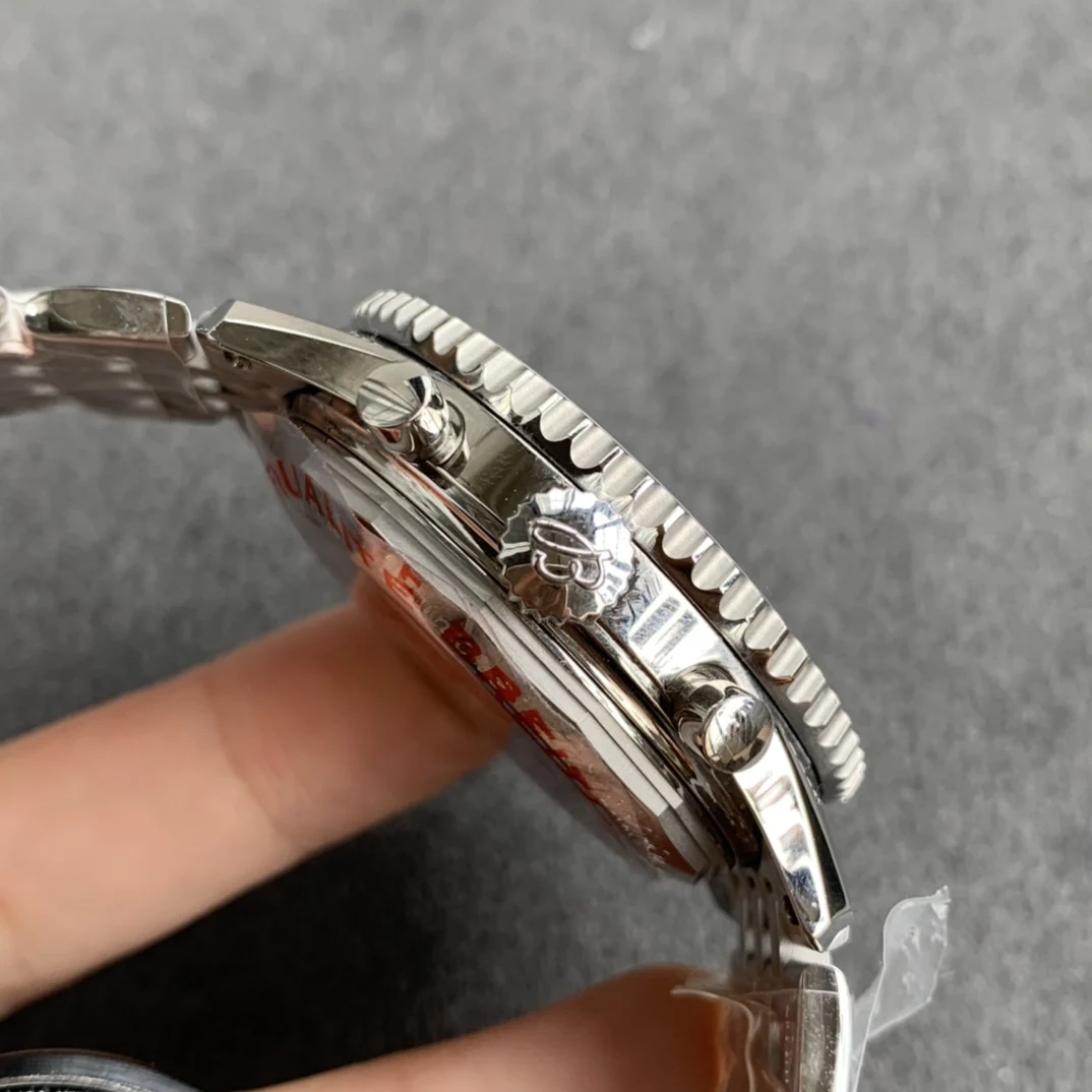 Breitling Navitimer Steel — photographed off the sweep