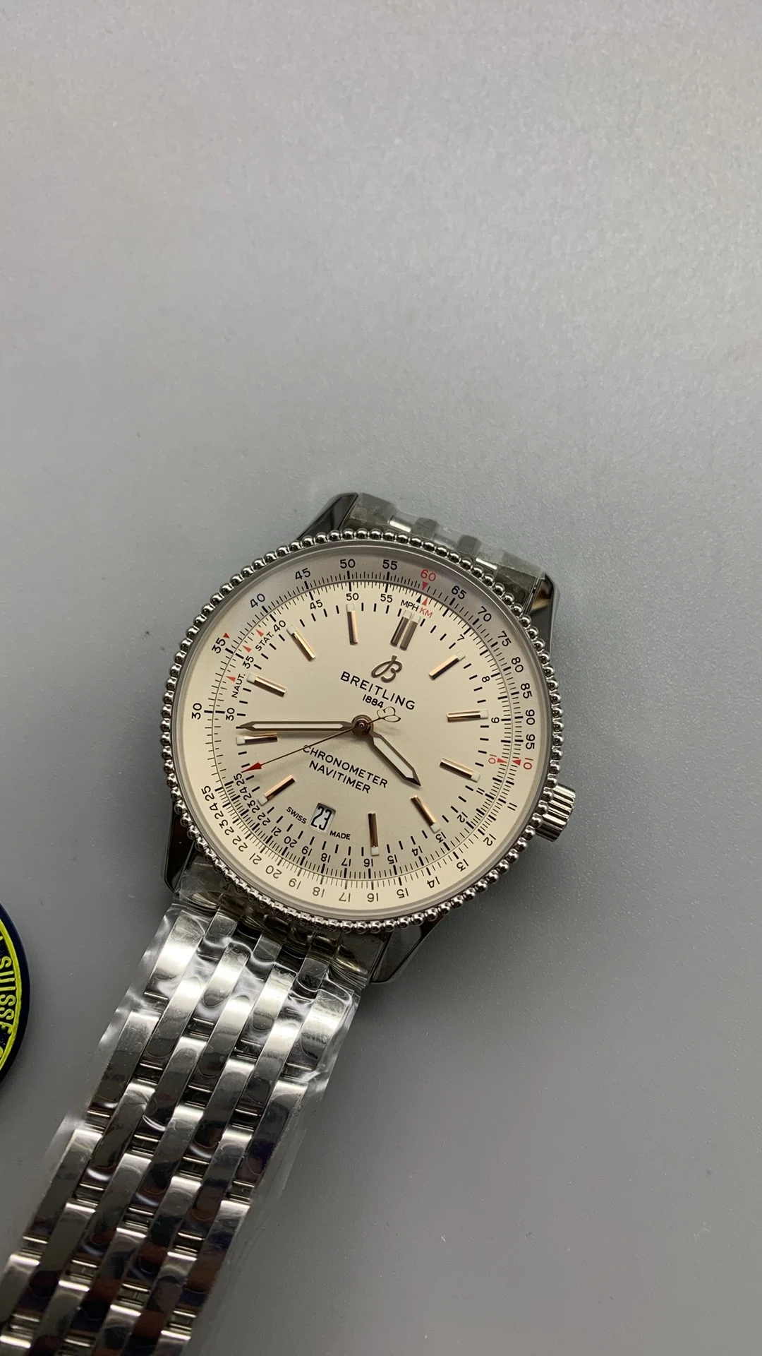 Breitling Navitimer — photographed off the sweep