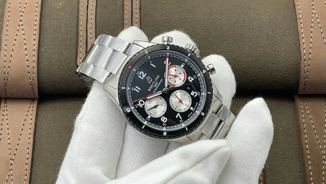 Breitling Panda Black Dial