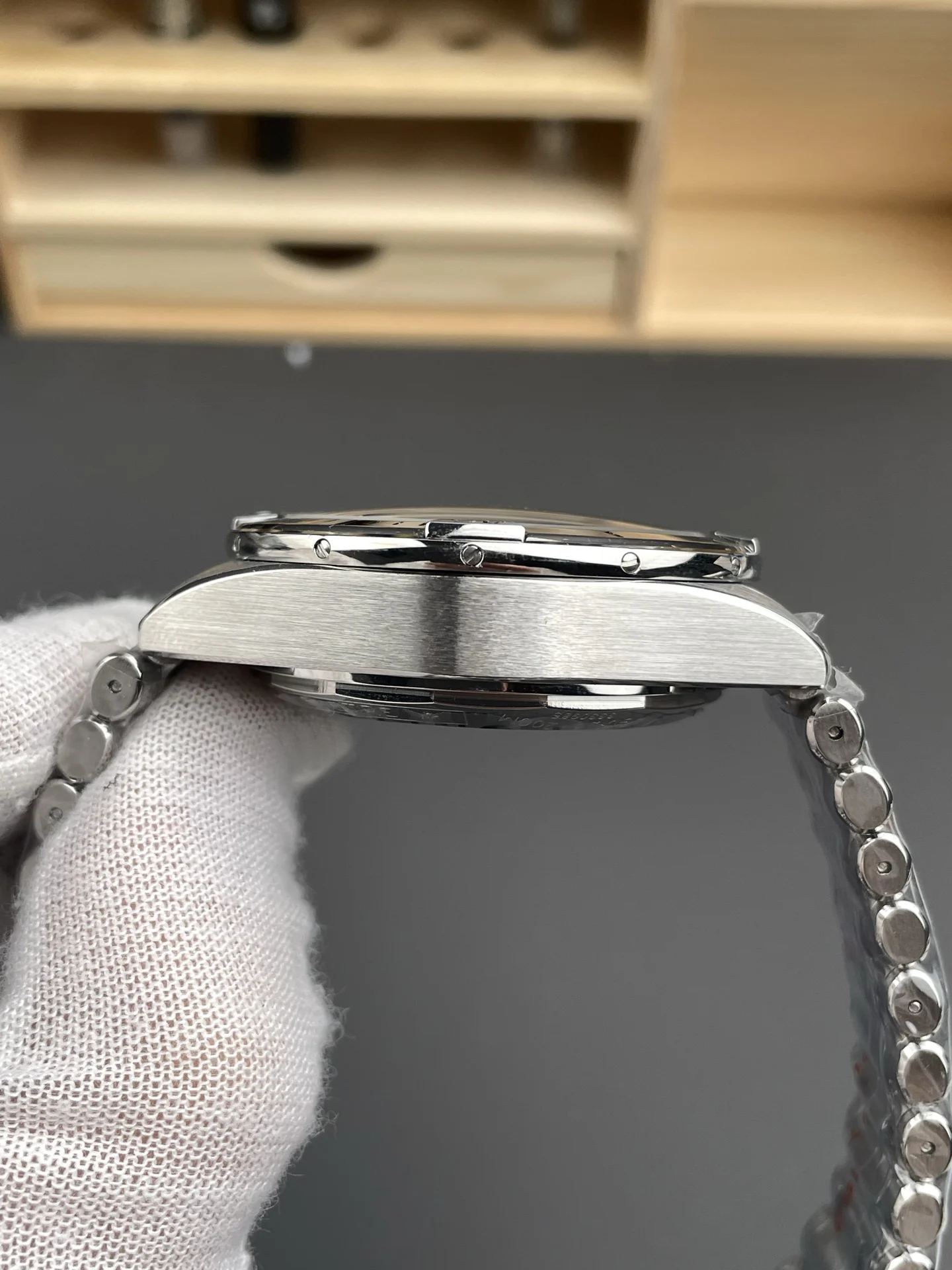 Breitling Panda Black Dial 42mm — photographed off the sweep