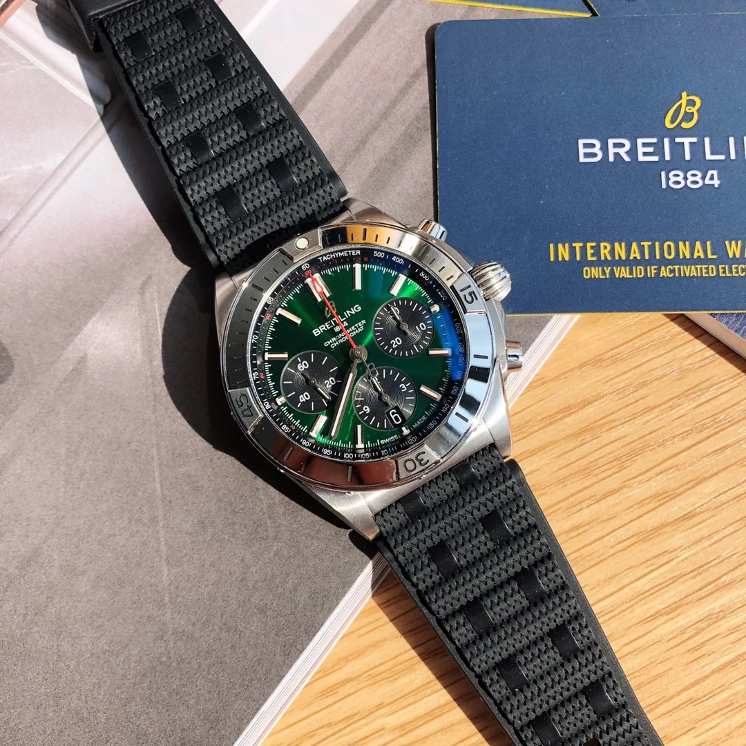 Breitling Panda Steel — photographed off the sweep