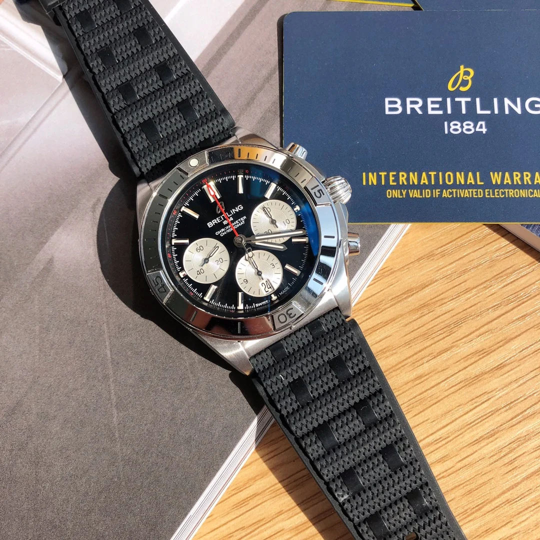 Breitling Panda Steel — photographed off the sweep