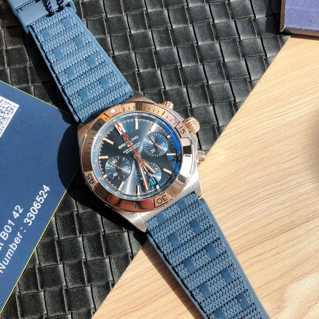 Breitling Panda Two-Tone — photographed off the sweep
