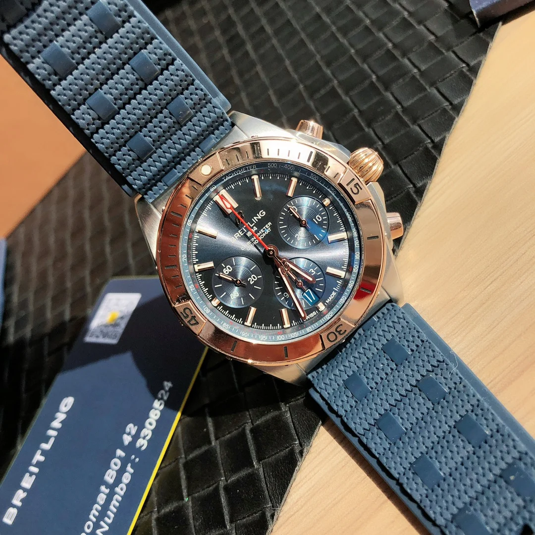 Breitling Panda Two-Tone — photographed off the sweep