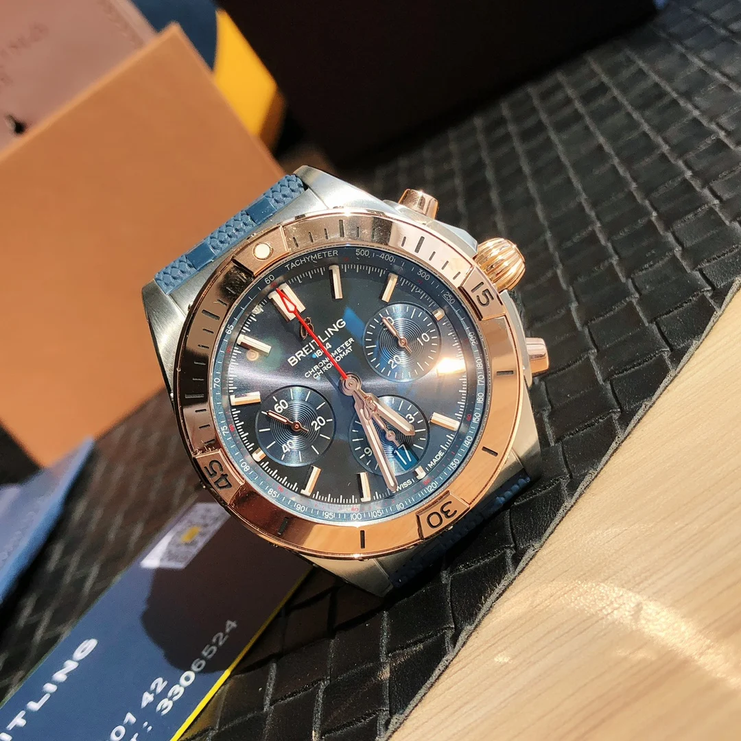 Breitling Panda Two-Tone — photographed off the sweep