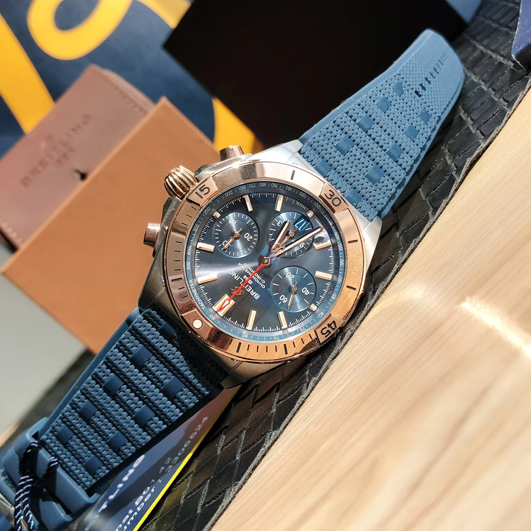 Breitling Panda Two-Tone — photographed off the sweep