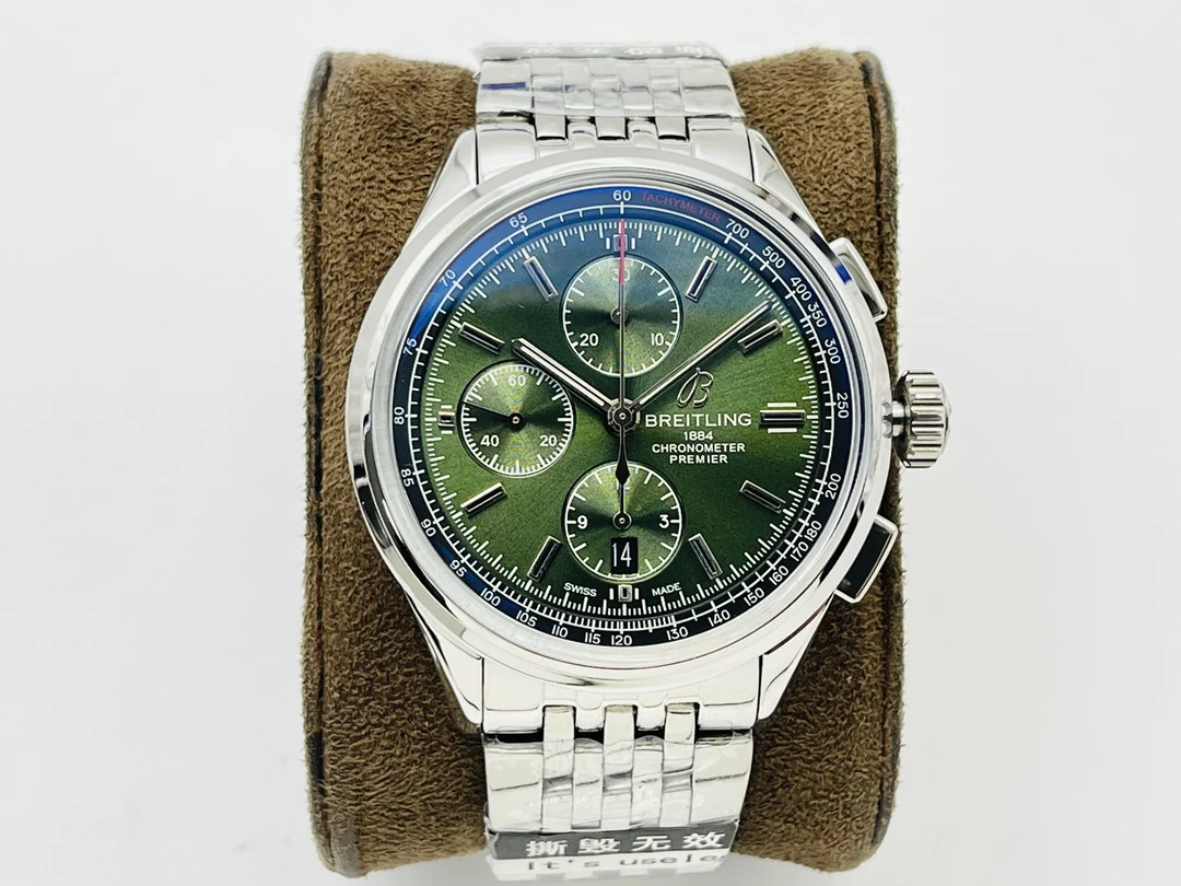 Breitling Premier Steel 42mm — photographed off the sweep
