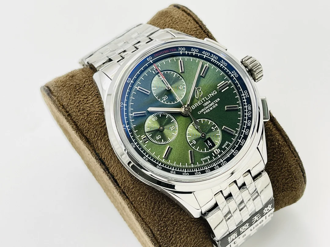 Breitling Premier Steel 42mm — photographed off the sweep