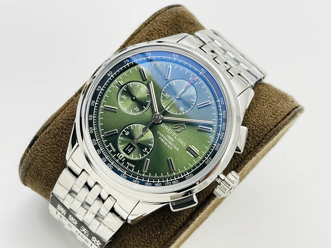 Breitling Premier Steel 42mm — photographed off the sweep