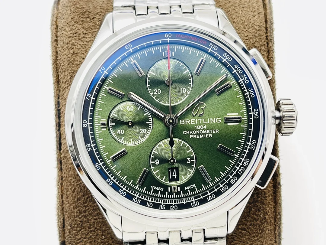 Breitling Premier Steel 42mm — photographed off the sweep