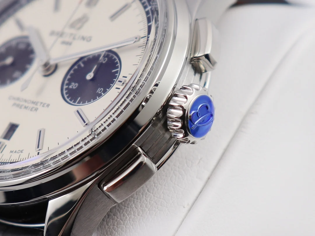 Breitling Premier Steel 42mm — photographed off the sweep
