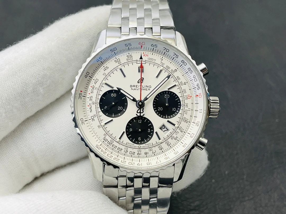 Breitling Premier Steel 42mm — photographed off the sweep