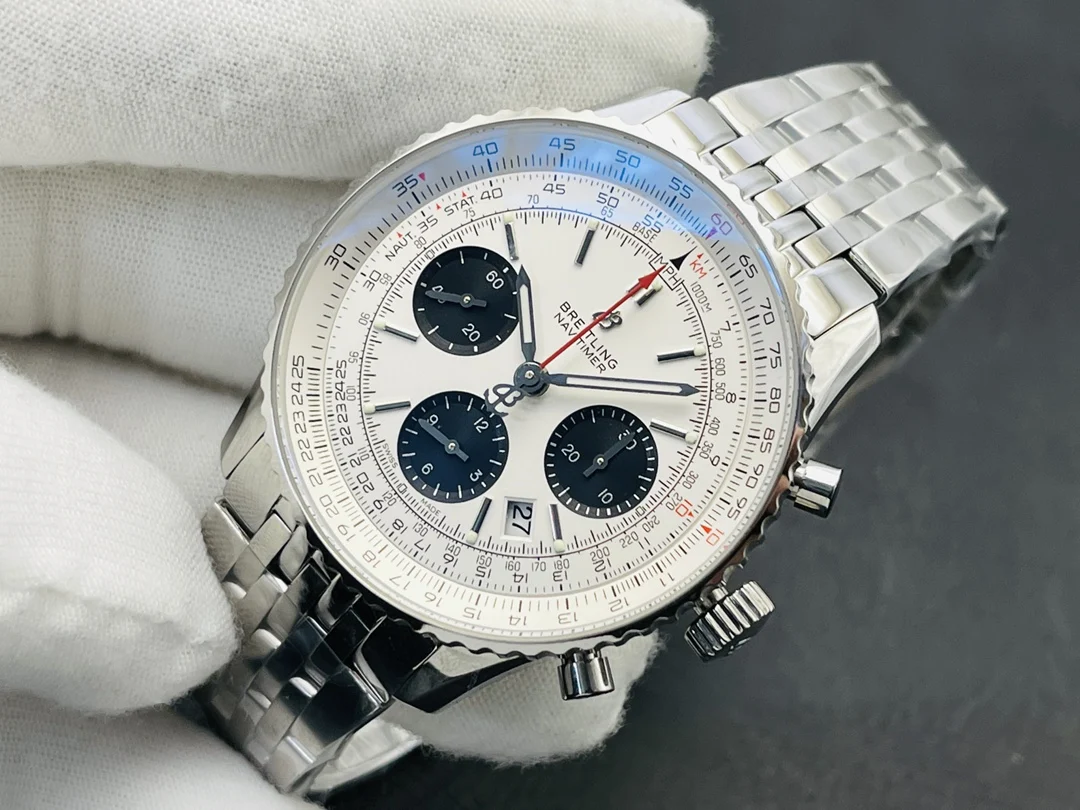 Breitling Premier Steel 42mm — photographed off the sweep