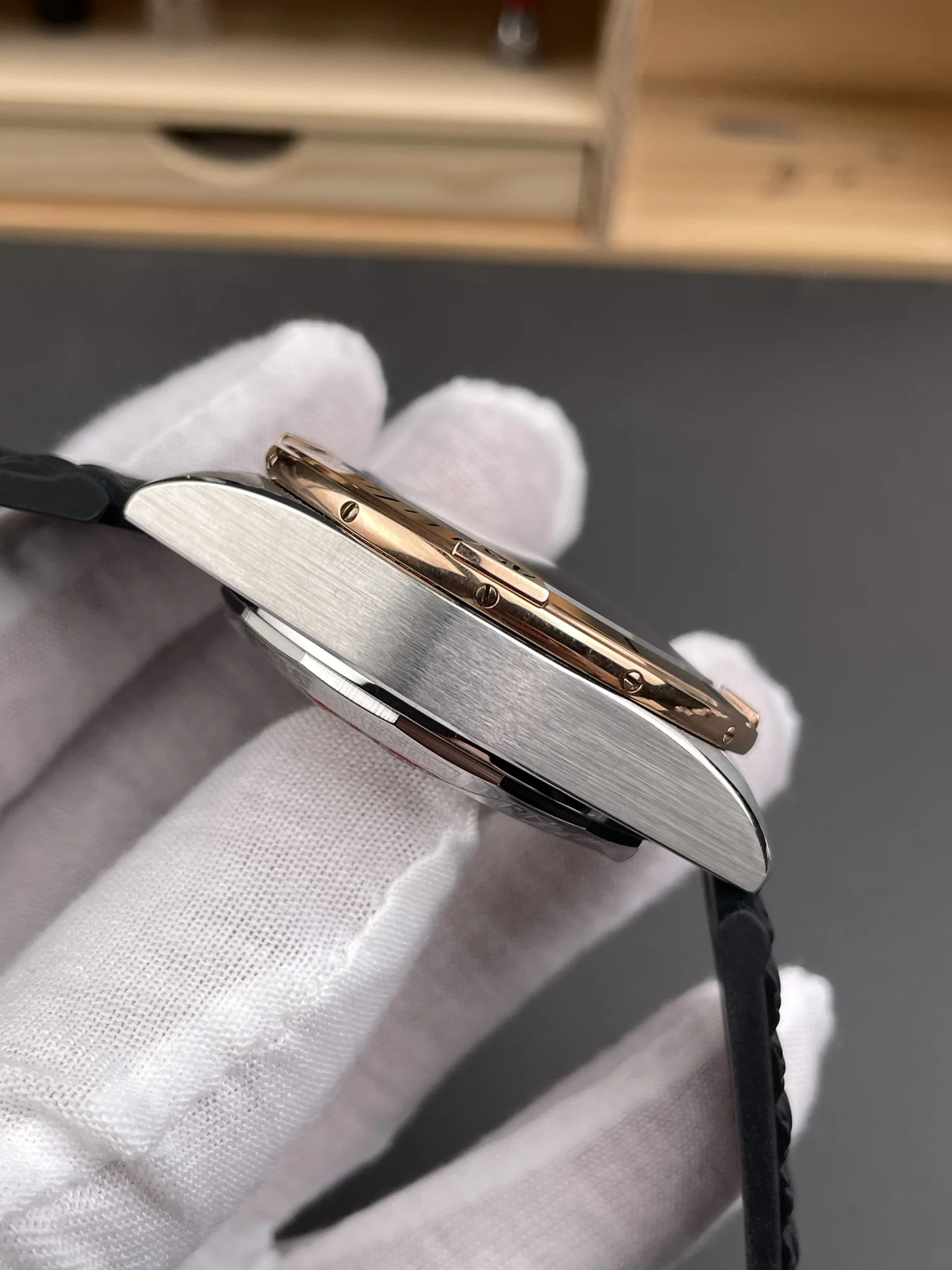 Breitling Rose Gold — photographed off the sweep