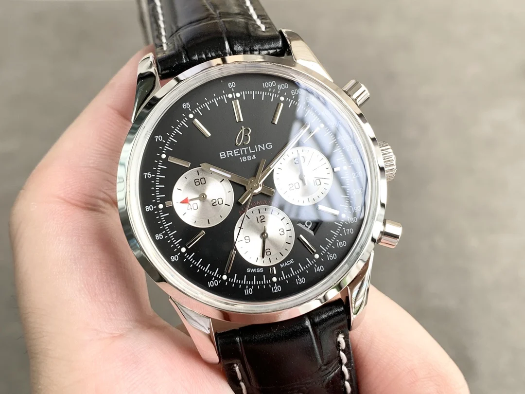 Breitling Steel 43mm — photographed off the sweep