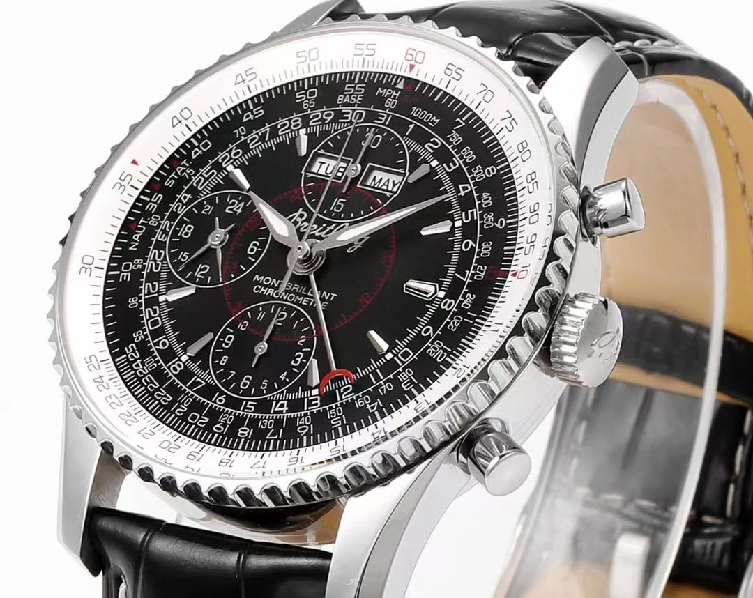 Breitling Steel 43mm — photographed off the sweep