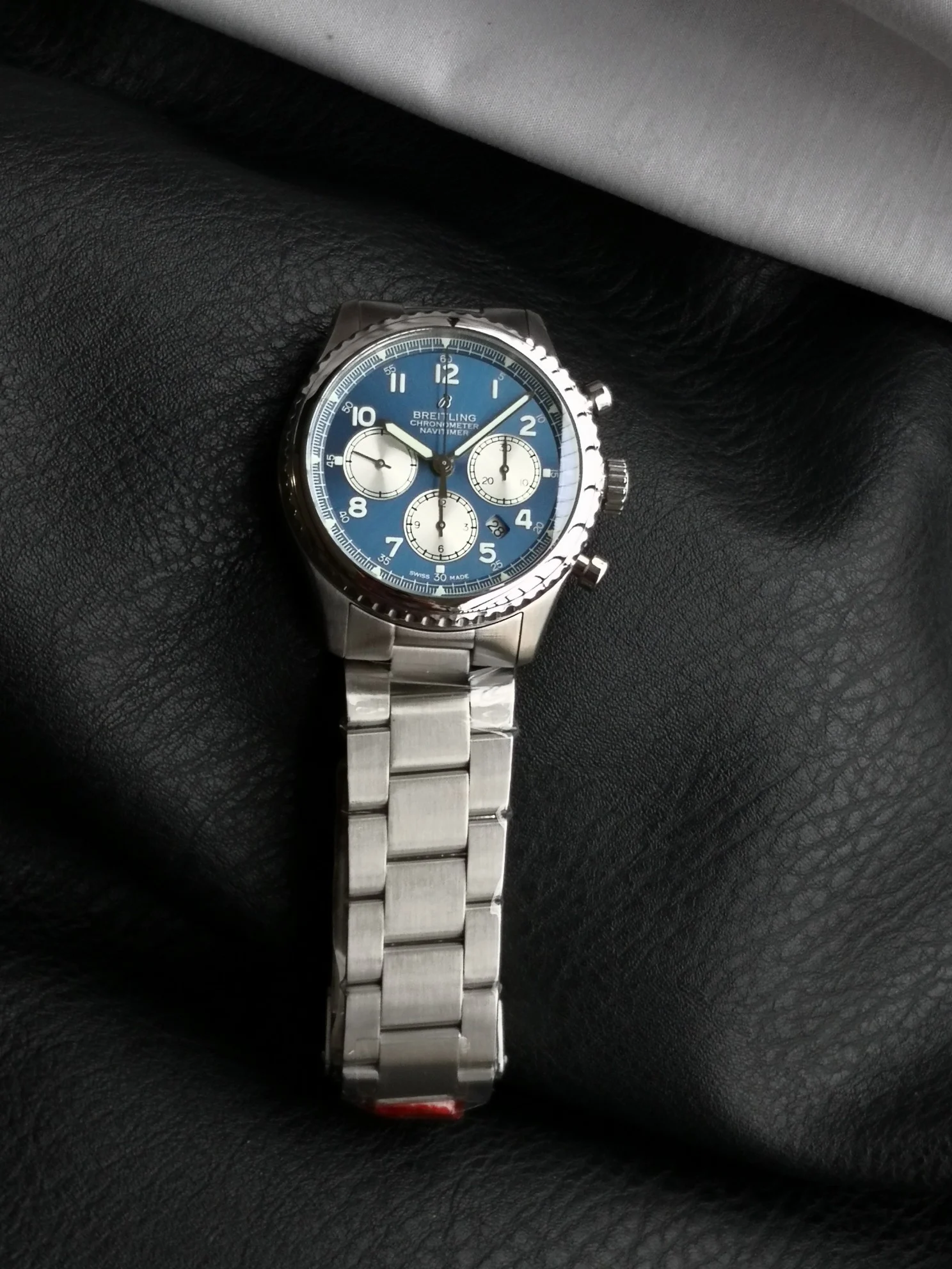Breitling Steel Blue Dial
