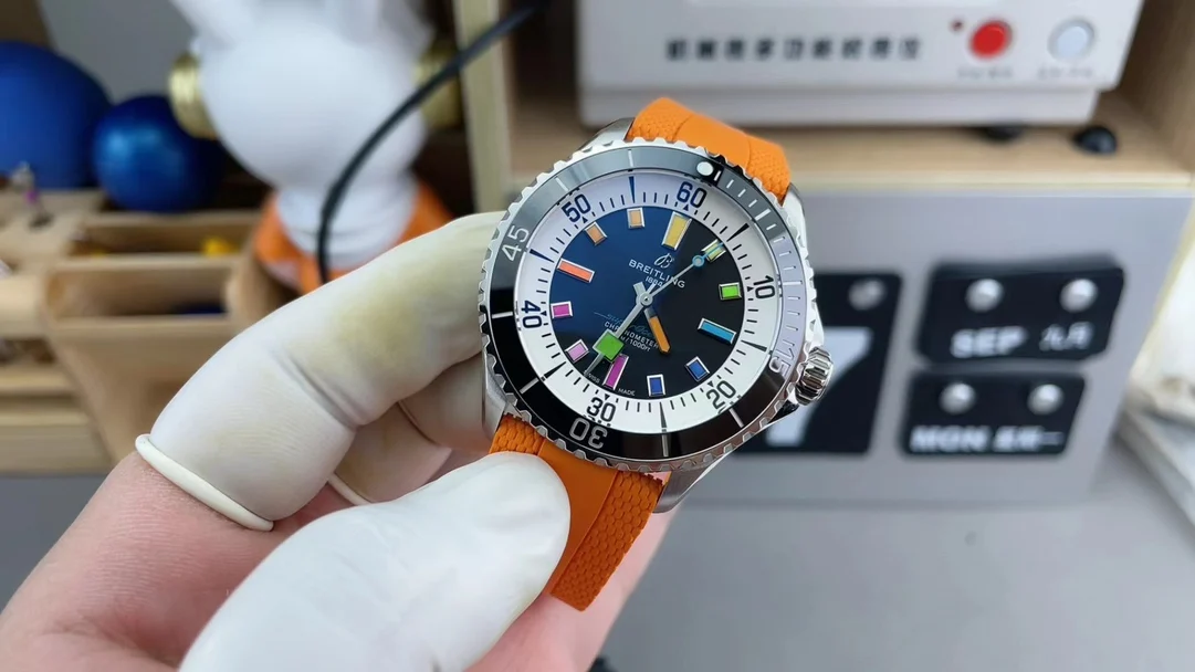 Breitling Superocean 42mm — photographed off the sweep