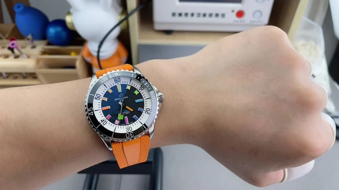 Breitling Superocean 42mm — photographed off the sweep