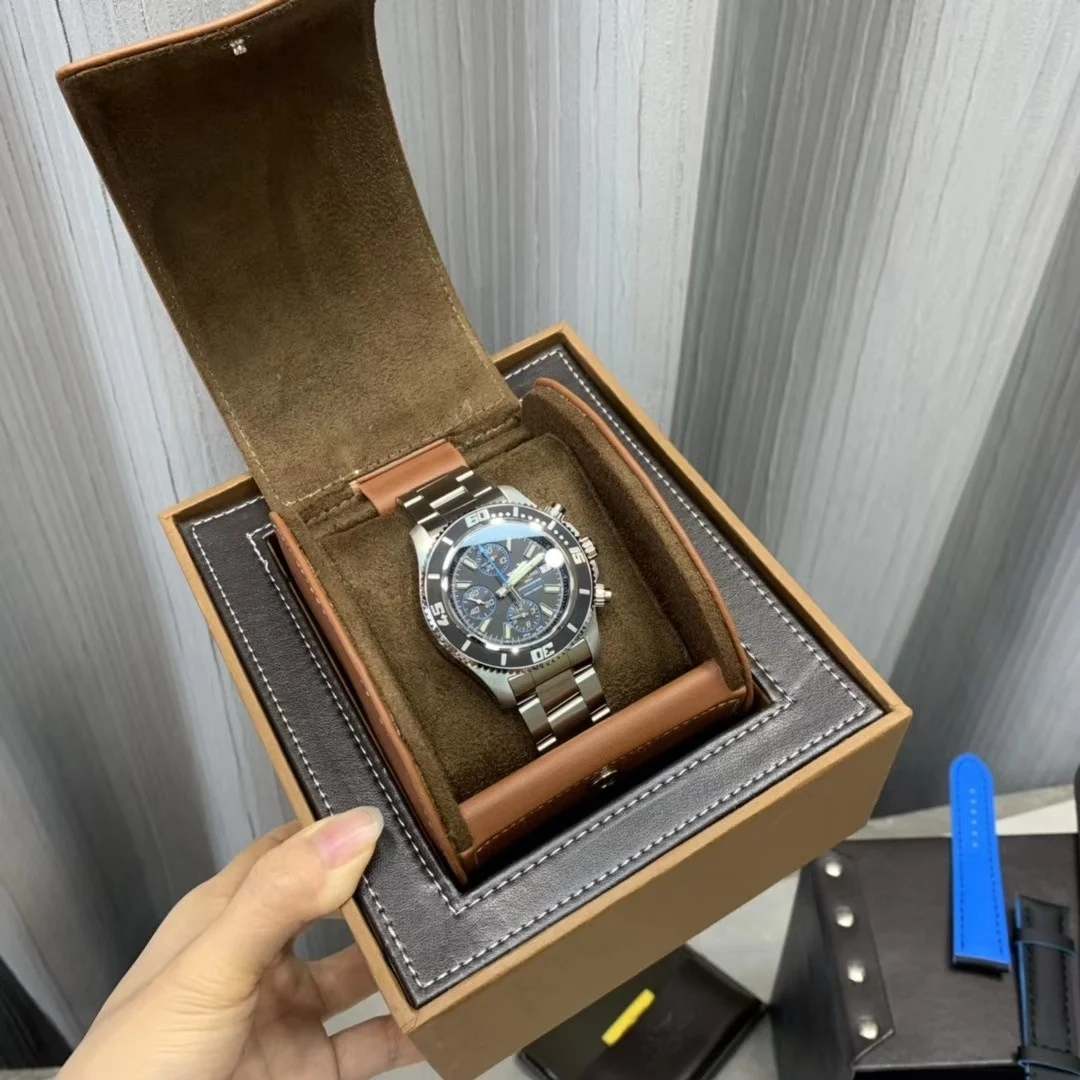Breitling Superocean 44mm — photographed off the sweep