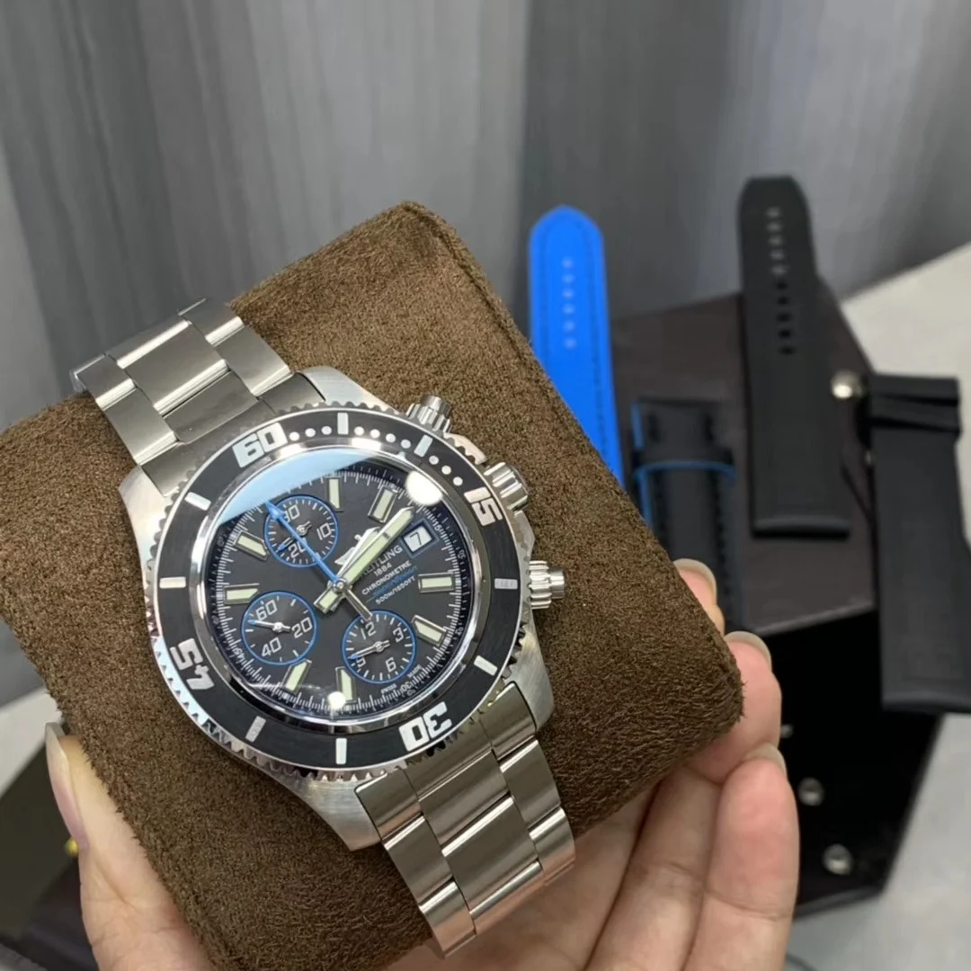 Breitling Superocean 44mm — photographed off the sweep