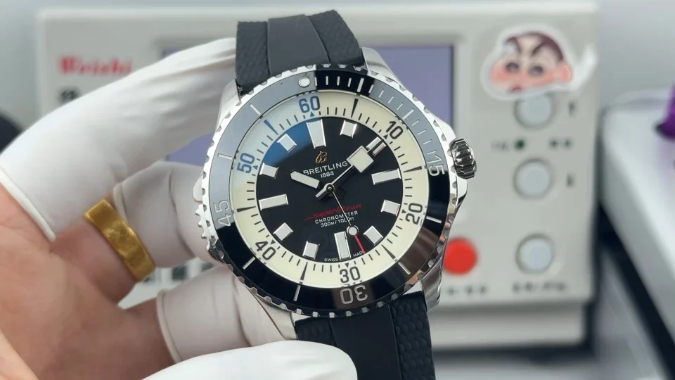 Breitling Superocean 46mm — photographed off the sweep