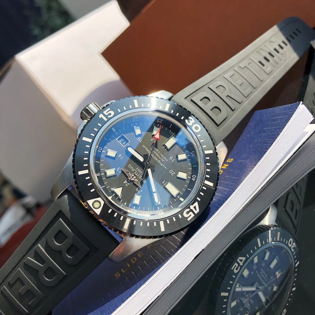 Breitling Superocean Ceramic 44mm — photographed off the sweep