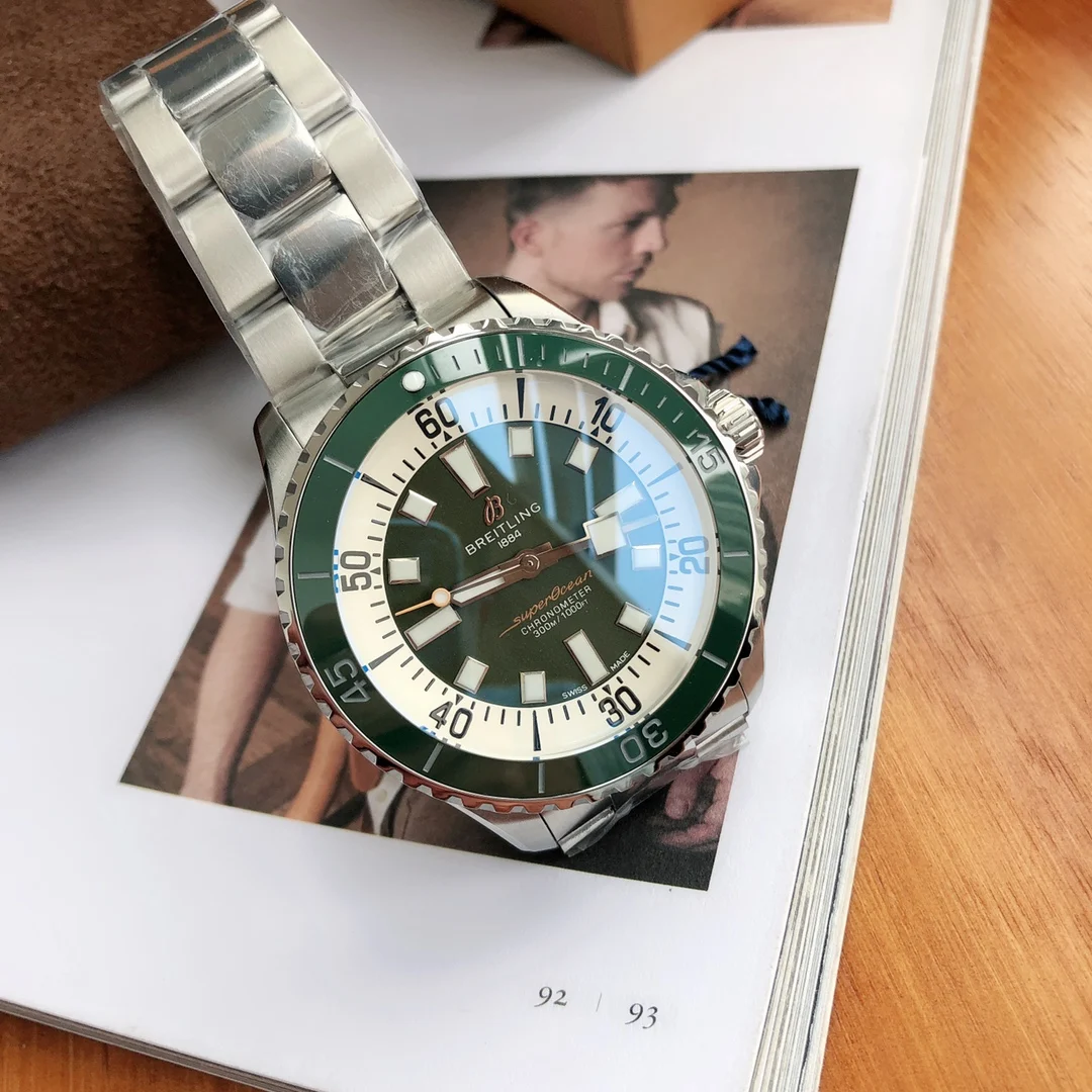 Breitling Superocean Ceramic 44mm — photographed off the sweep
