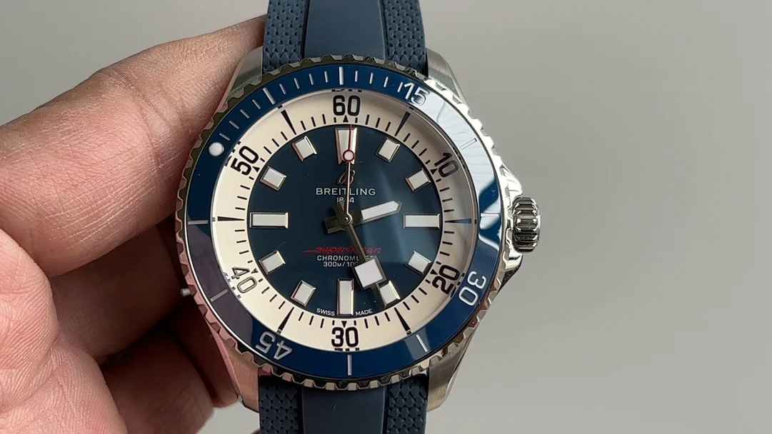Breitling Superocean Ceramic 44mm — photographed off the sweep