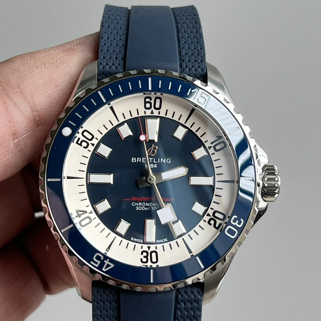 Breitling Superocean Ceramic 44mm — photographed off the sweep