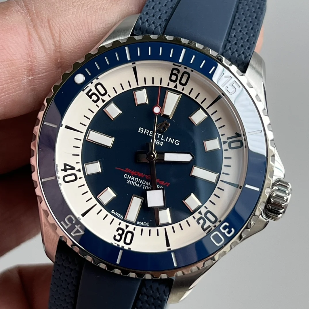 Breitling Superocean Ceramic 44mm — photographed off the sweep