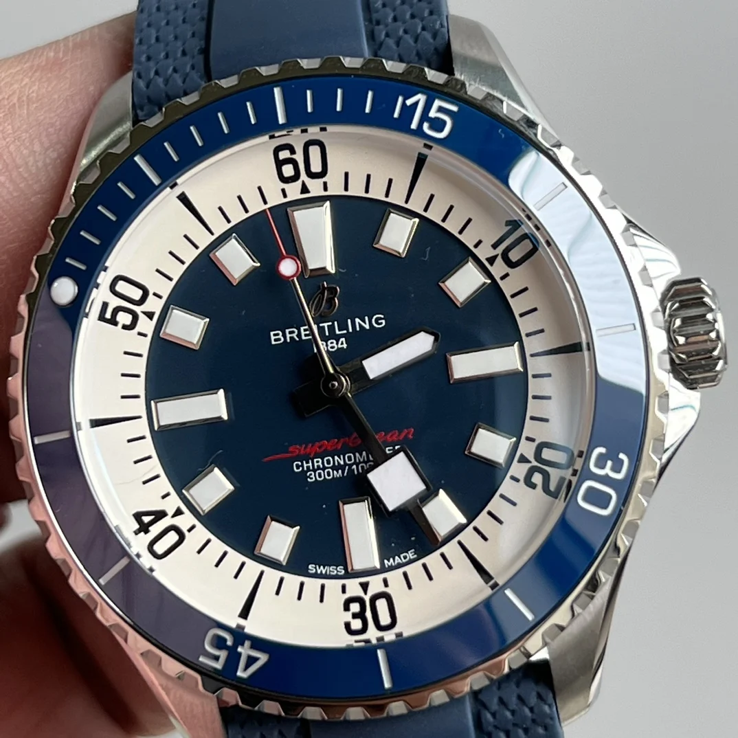 Breitling Superocean Ceramic 44mm — photographed off the sweep