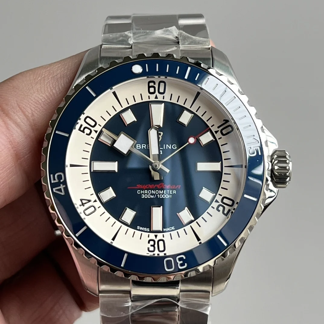 Breitling Superocean Ceramic 44mm — photographed off the sweep