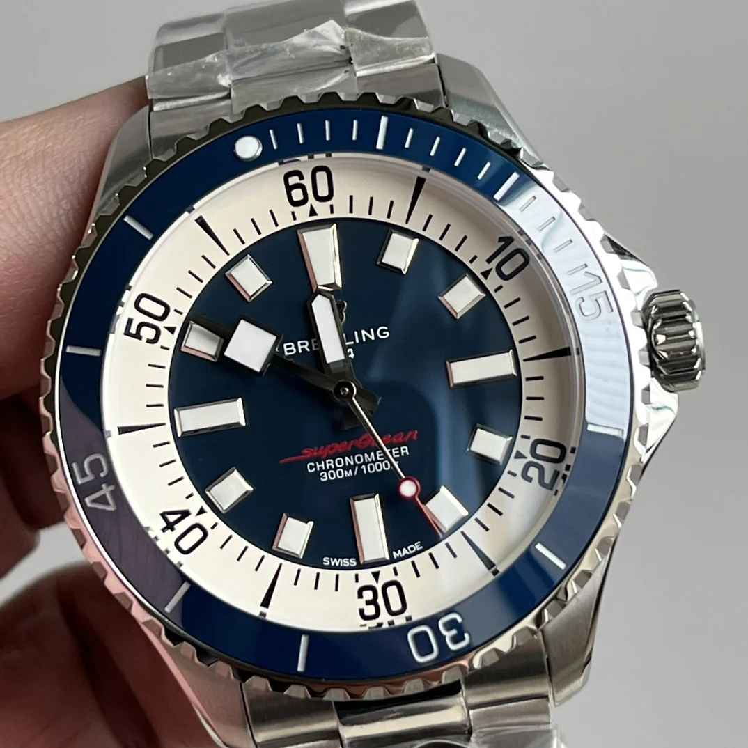 Breitling Superocean Ceramic 44mm — photographed off the sweep